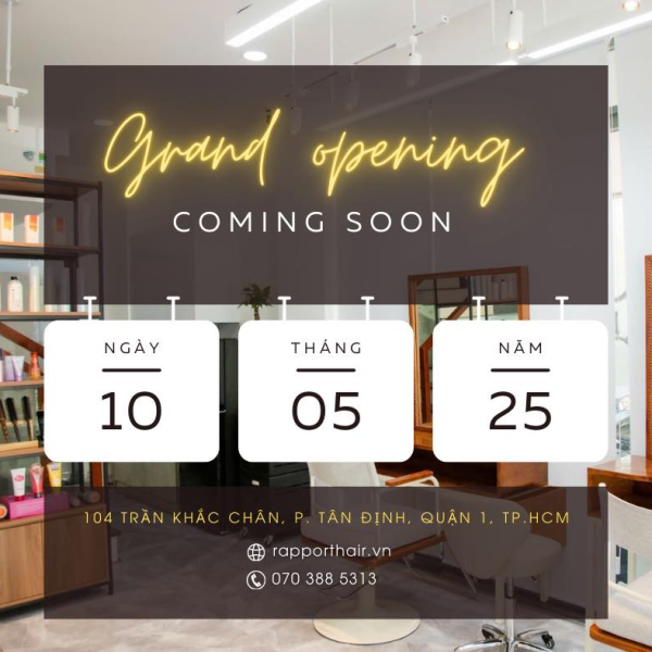 🎉 CHÍNH THỨC THÔNG BÁO KHAI TRƯƠNG - ƯU ĐÃI 20% TOÀN BỘ DỊCH VỤ 🎉
